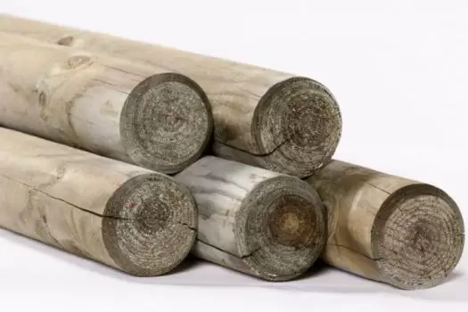 Grenen Boompaal &Oslash;10 cm