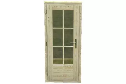 Enkele deur met glas 91 x 204 cm