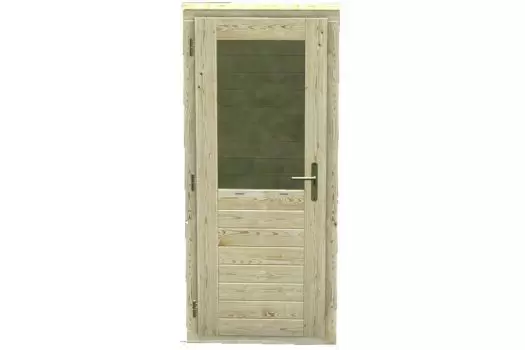 Enkele deur met glas 91 x 204 cm