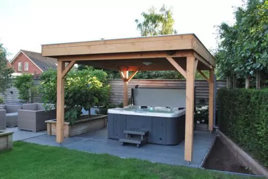 Overkapping 400 x 400 cm