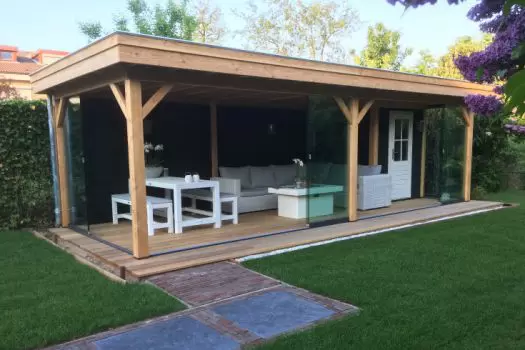 Overkapping 750 x 300 cm