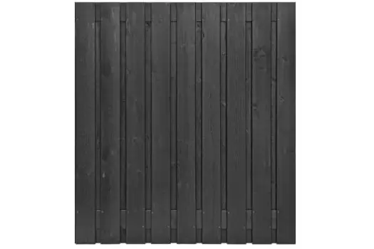 Zwarte schutting 180 x 180 | 19 p