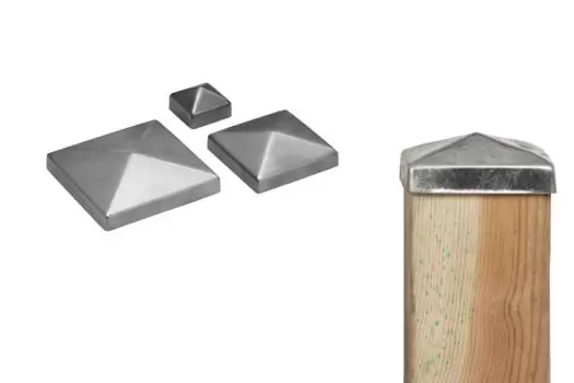 Paalkap RVS piramide