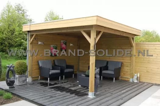 Vuren Plat dak 350 x 300