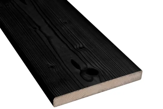 Vuren 18 x 145 mm Zwart Gespoten