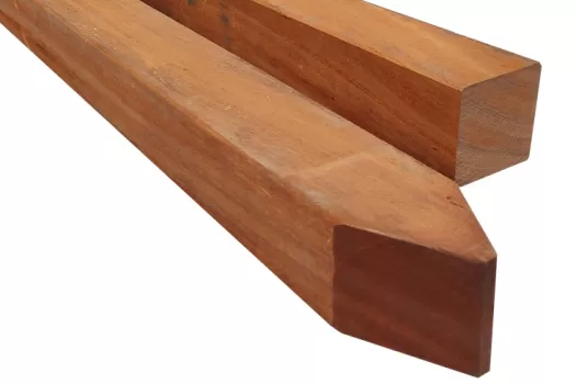 Hardhouten paal 88 x 88 mm