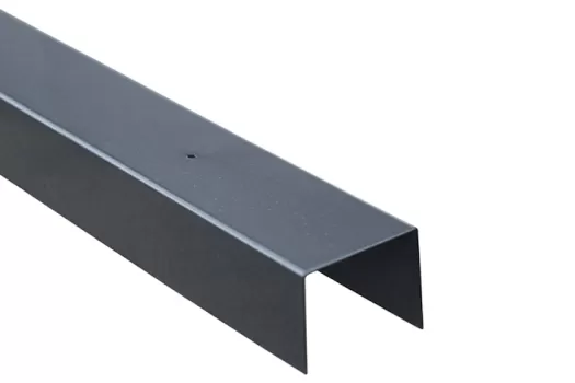 Afdeklat Staal Zwart