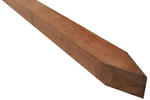 Hardhouten Paal 70 x 70 mm Hardhouten Paal 70 x 70 mm