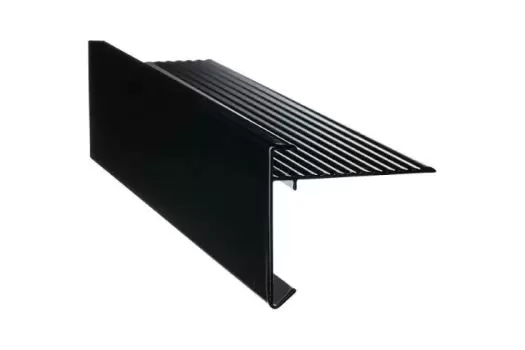 Zwarte Aluminium Daktrim 250 cm (45mm)
