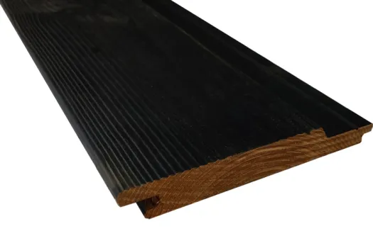 Thermo Vuren | Channel Siding zwart