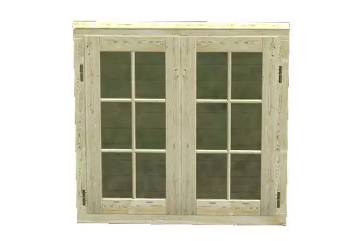 Vleugelraam 135 x 128 cm